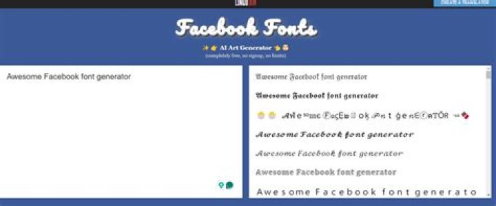 Free Tools to Preview and Customize Fonts for Facebook Profiles